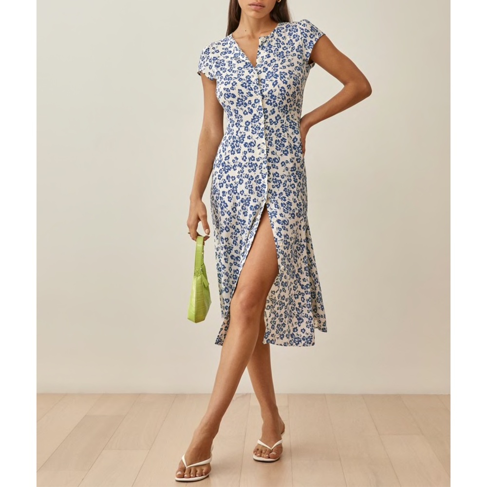 NEW Reformation Fauna Dress Milanesa 0 - Picture 14 of 17